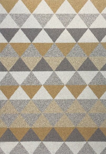 Dynamic Rugs SILVIA 9884-170 Ivory and Gold